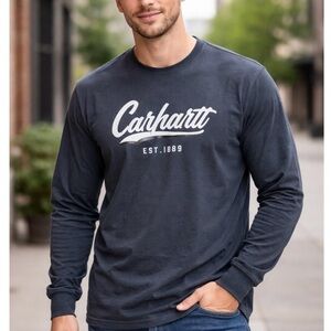 Carhartt Men's Dark Gray Long Sleeve Tee